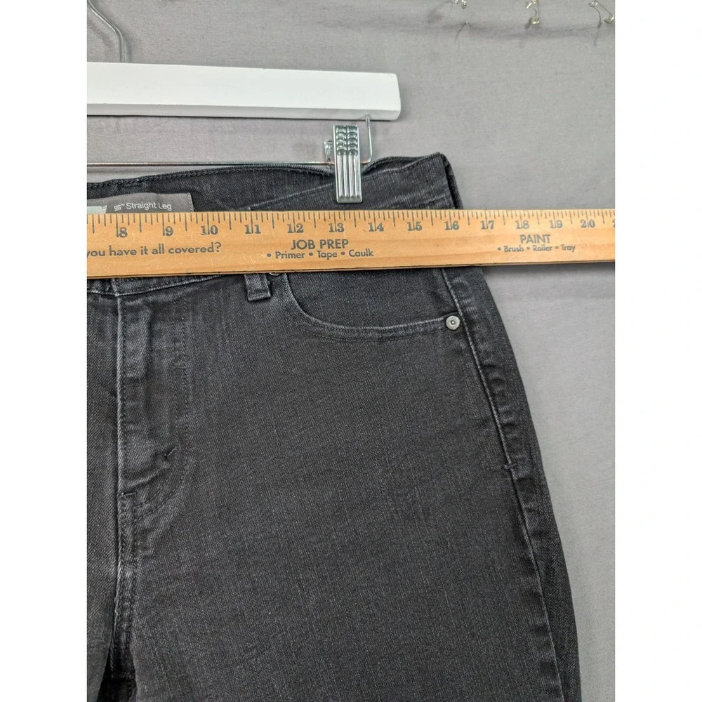 Levis 505 Straight Leg Jeans Womens 10M W30 L32 Black Denim